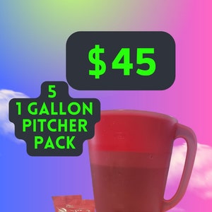 Pack of 5 One Gallon Loaded Tea Packets Sugar Free Free Shipping Make at home Loaded Tea Kits