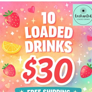 10 Loaded Drink Packets – 32oz Sugar-Free Drink Mix | Bold Flavor & Fun in Every Sip