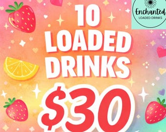 10 Loaded Drink Packets – 32oz Sugar-Free Drink Mix | Bold Flavor & Fun in Every Sip