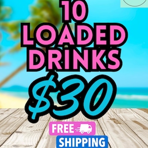 10 Loaded Drink Packets – 32oz Sugar-Free Drink Mix | Bold Flavor & Fun in Every Sip