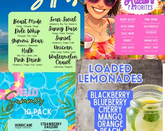 Specialty 10 packs of our 5 Star Loaded Drink Packets – 32oz Sugar-Free Drink Mix