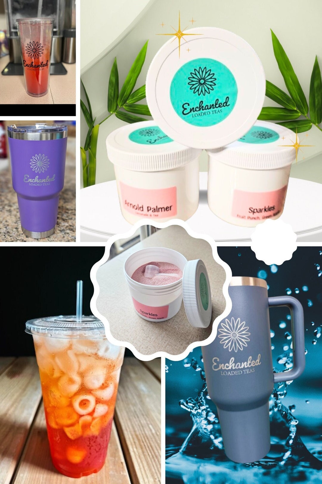 Loaded Tea Set TUB With ENERGY BOOST Tea Container for 30 Servings ...