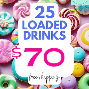 25 Loaded Drink Packets – 32oz Sugar-Free Drink Mix | Bold Flavor & Fun in Every Sip