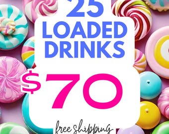 25 Loaded Drink Packets – 32oz Sugar-Free Drink Mix | Bold Flavor & Fun in Every Sip