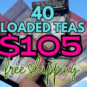 220 MG Caffeine 40-Pack Loaded Tea Kit: Zero Sugar, High-Caffeine Tea for Energy, Hydration, and Antioxidant Support