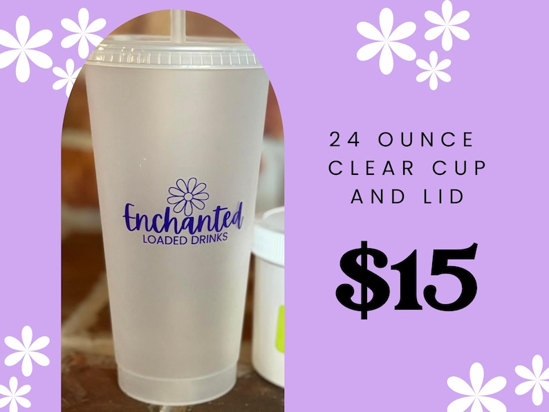 30 Enchanted Loaded Drinks in one tub Sugar Free Fully Caffeinated Top Selling Drinks ADD ON CUP ONLY
