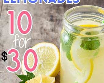 NEW Loaded Lemonades 10 pack 220mg Caffeine gift pack Sugar free Full of Vitamins and Electrolytes Caffeine Loaded