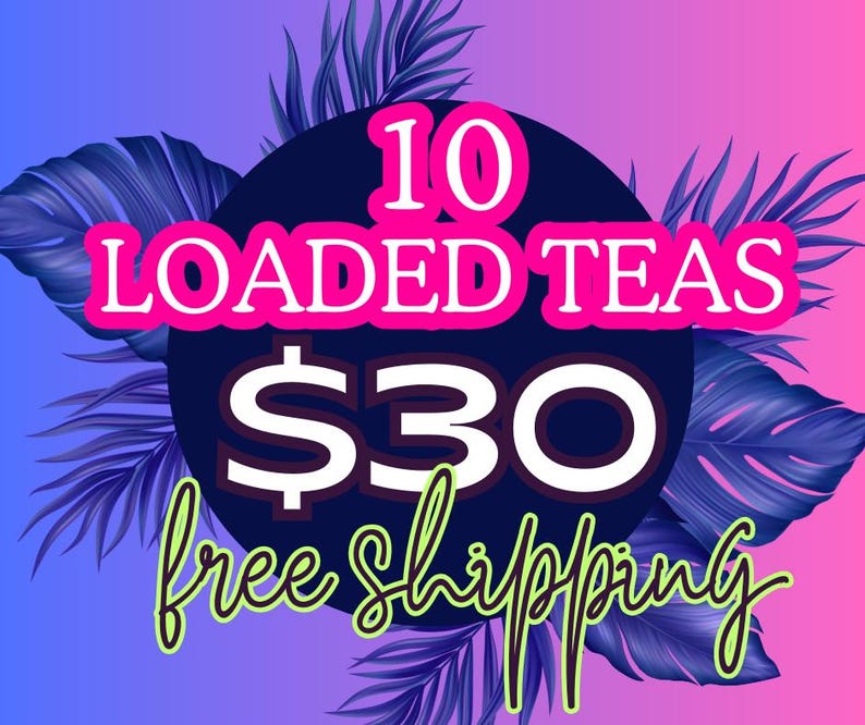 Sugar Free Loaded Tea Kit with Caffeine Energy Nutrition Electrolytes on Etsy
