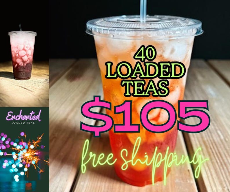 40-Pack Loaded Tea Kit: Zero Sugar, High-Caffeine Tea for Energy, Hydration, and Antioxidant Support (Copy)