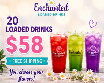 20 Loaded Drink Packets – 32oz Sugar-Free Drink Mix | Bold Flavor & Fun in Every Sip