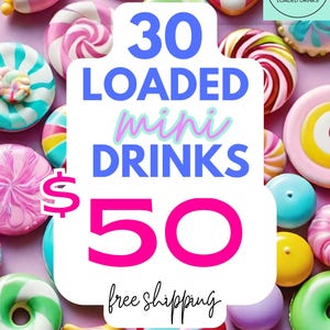 30 Mini Loaded Drink Packets – Sugar-Free 18–24oz Drink Mix | Fun, Flavorful, & Portable