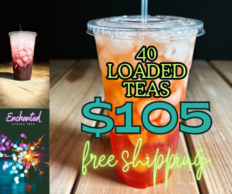 Sugar Free Loaded Tea Kit with Caffeine Energy Nutrition Electrolytes on Etsy