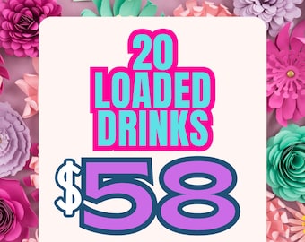 20 Loaded Drink Packets – 32oz Sugar-Free Drink Mix | Bold Flavor & Fun in Every Sip