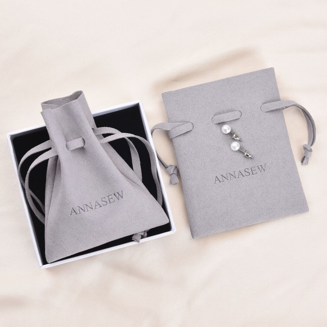 Custom Jewelry Pouches Personalized Logo Print Drawstring Etsy