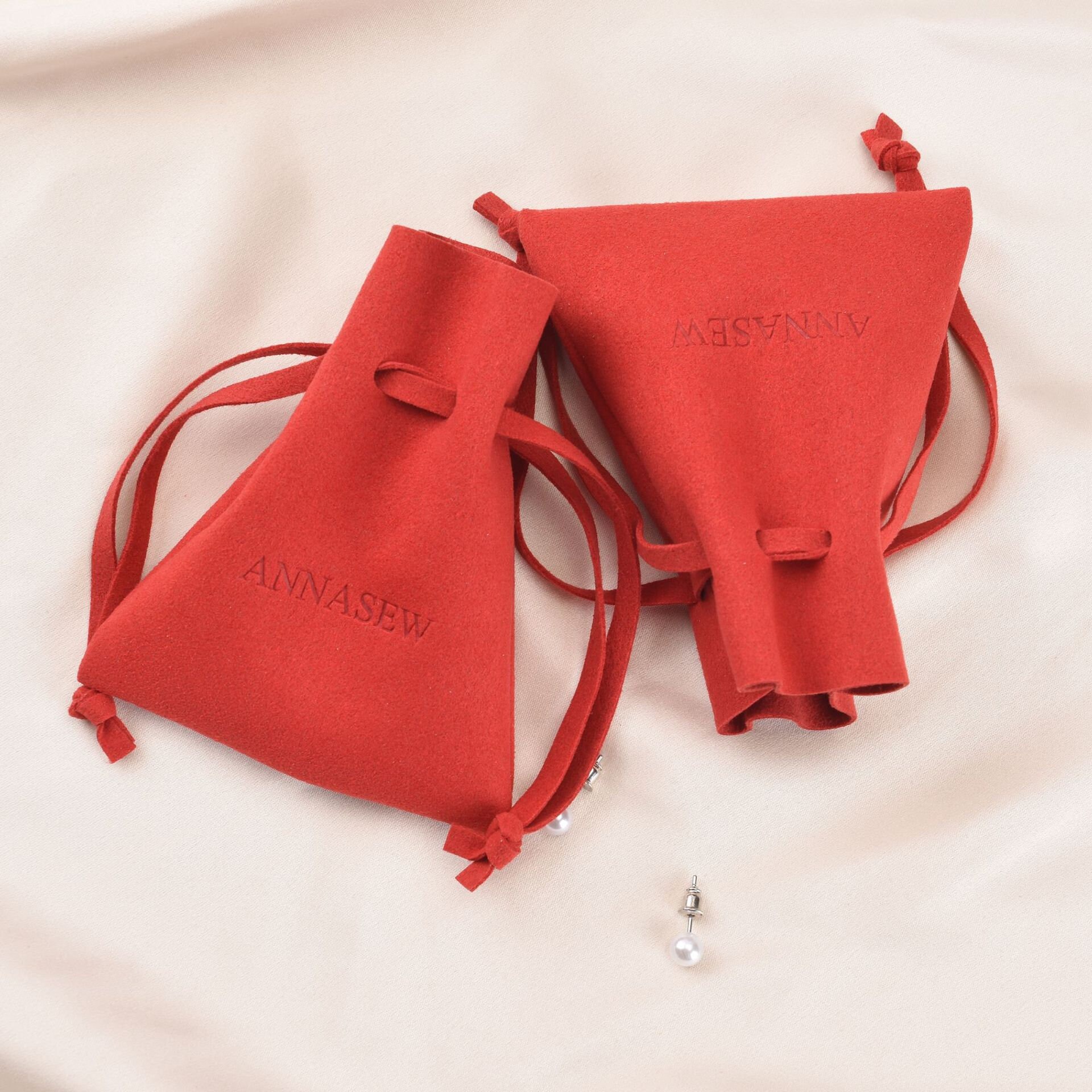 Custom Jewelry Pouches Personalized Logo Print Drawstring Etsy