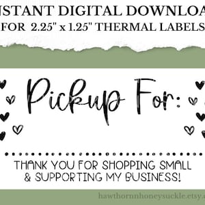 PNG Sticker Download, Local Pickup Sticker, Small Business Sticker, 2.25" x 1.25", Digital Download, Thermal Printer Label Download, Porch
