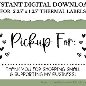 PNG Sticker Downloaden, Lokale Pick-up Sticker, Small Business Sticker, 2.25 "x 1.25", Digitale Download, Thermal Printer Label Downloaden, Veranda