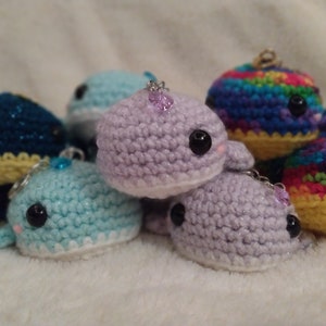 Crochet Whale Keychains