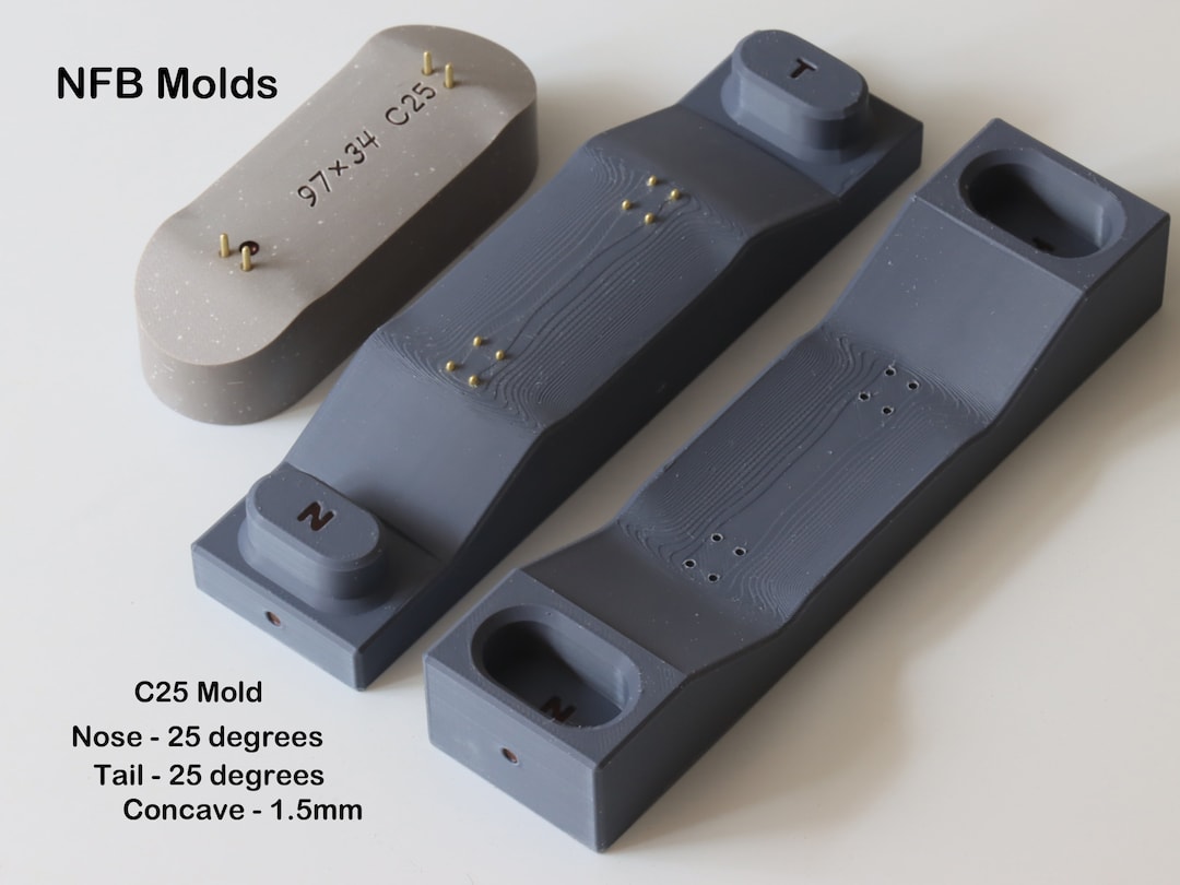NFB Molds C25 3D Printed Fingerboard Mold Etsy