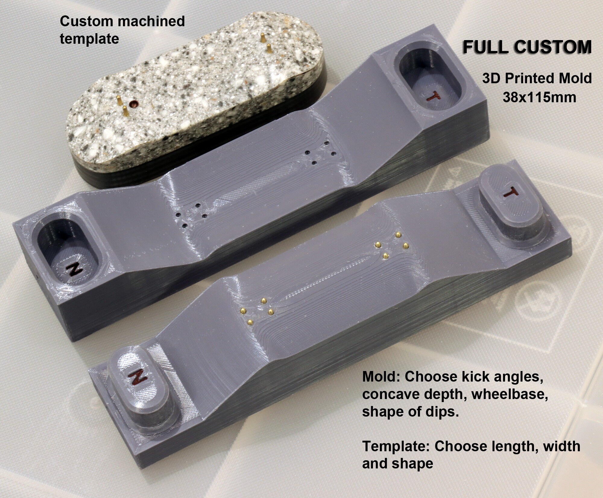 Full Custom 3D Printed Fingerboard Mold Etsy