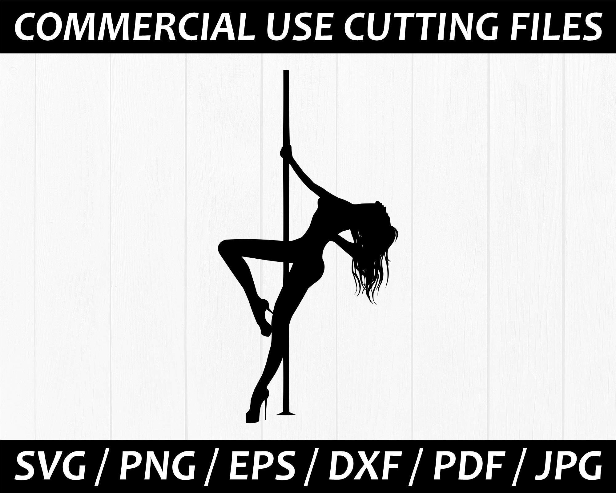 Pole Dancer, Pole Dancing Instant Download SVG, PNG, EPS, Dxf, Jpg Digital  Download 