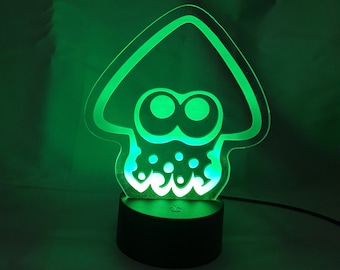 Cute Squid - Led Lamp Acrylic