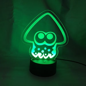 Cute Squid - Led Lamp Acrylic