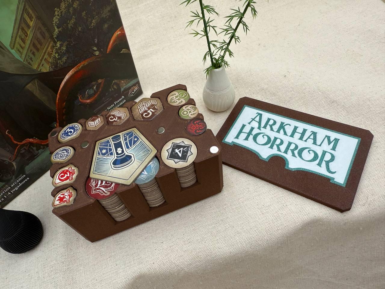 3D Token Box - Compatible with Arkham Horror LCG Core set - No tokens
