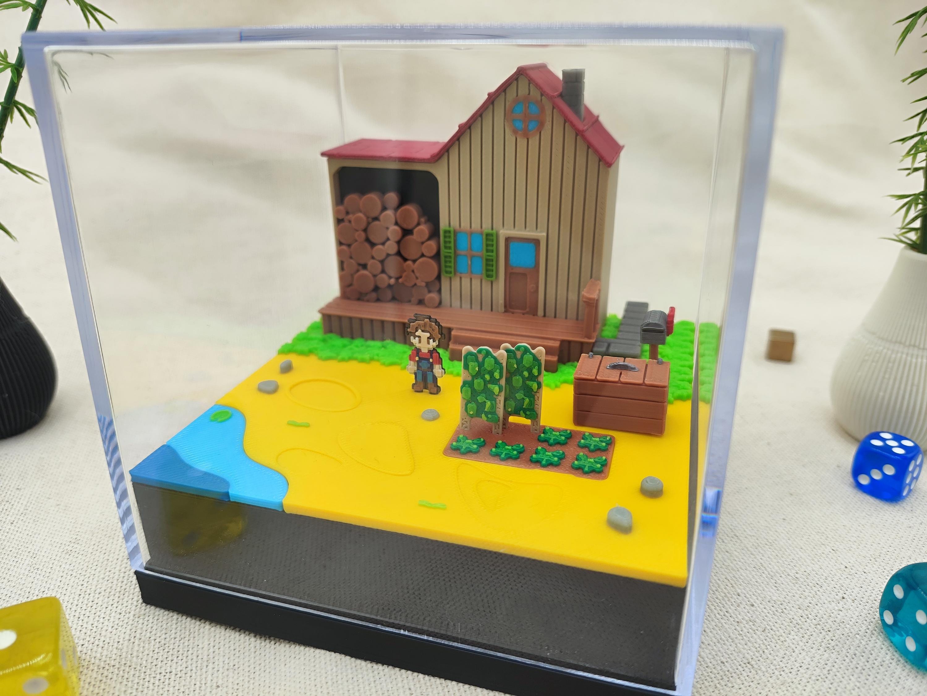 Stardew Valley Farm House Diorama Decorative for Display in