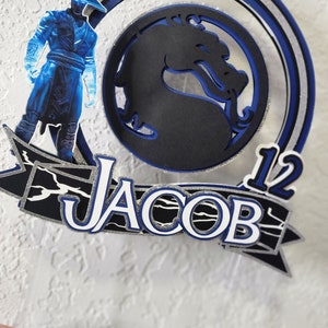 Mortal kombat inspired caketopper