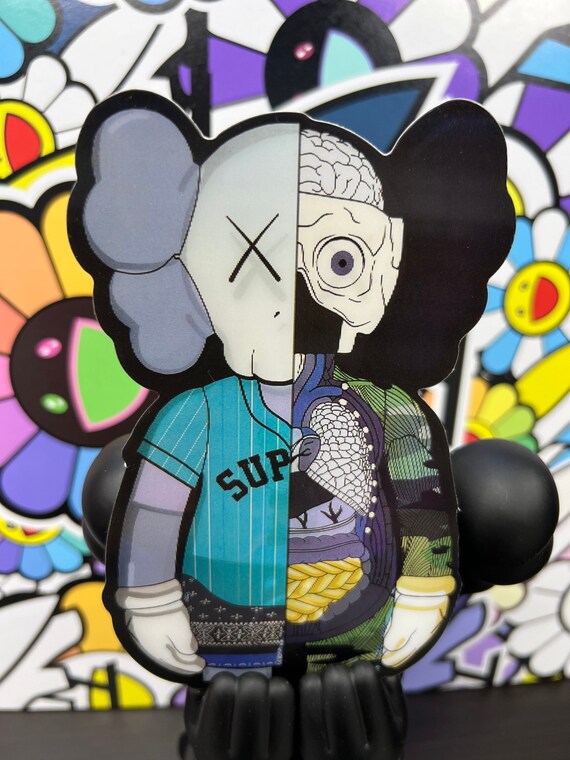 3D Motion Hypebeast Sticker Decal Kaws Etsy