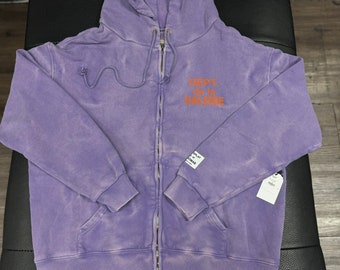 Gallery Dept Purple Zip Up Hoodie