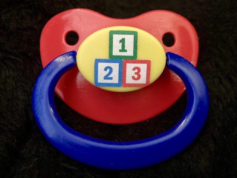 Primary Nastolgia Adult Pacifier, Kidcore Little Space Gear - Etsy