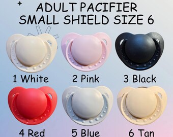Adult Pacifier Small Shield Size 6 Little Space Gear Accessory