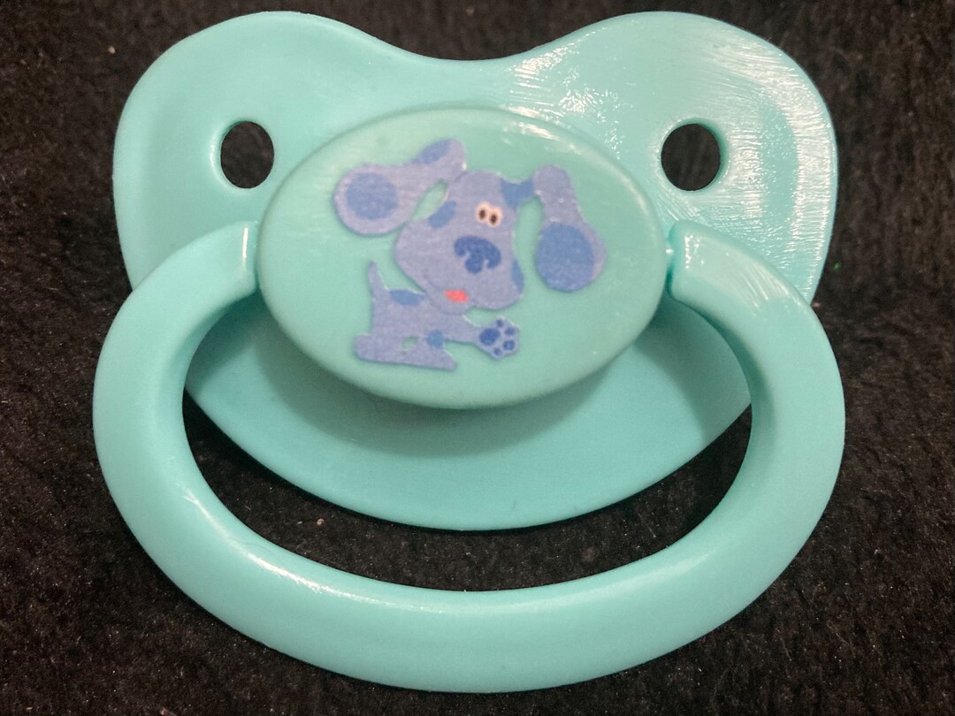 90s Cartoon Blue Pup Adult Pacifier Little Space Agere Gear Etsy