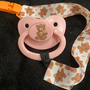 Bears & Hearts Little Space Clip, Pacifier Clip, Little Space Gear