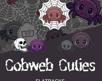 5 Mystery Cobweb Cuties Resin Flatbacks, Surprise Planars, Pacifier Center, Cabochons, Little Space Deco Materials