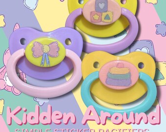 Kidden Around Adult Pacifier, Baby Nursery Little Space Gear