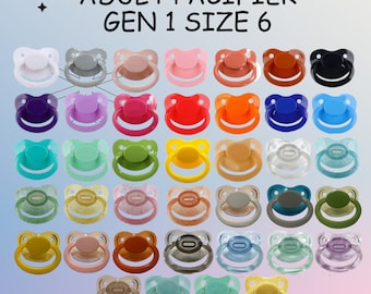 Adult Pacifier Gen 1 Size 6 Little Space Gear Accessory