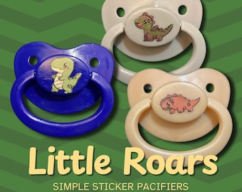Little Roars Adult Pacifier, Dinosaur Little Space Gear