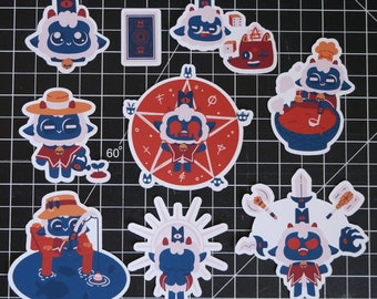 Cult of the Lamb Sticker Set: Handmade Matte Stickers