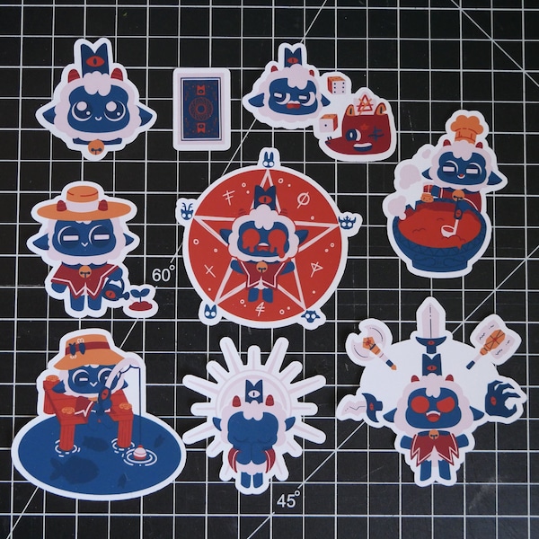 Kult des Lamm Sticker Set - 8er Sticker Set