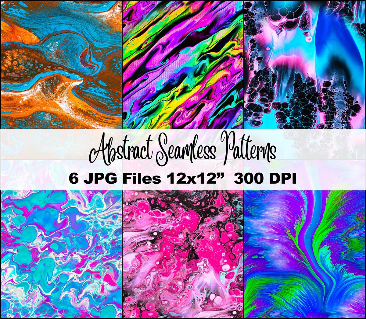 Abstract Seamless Pattern Digital Paper - Etsy