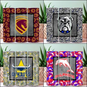 Bundle Deal NRL & State of Origin All Teams 20oz Tumbler Sublimation Wrap Clipart Digital File
