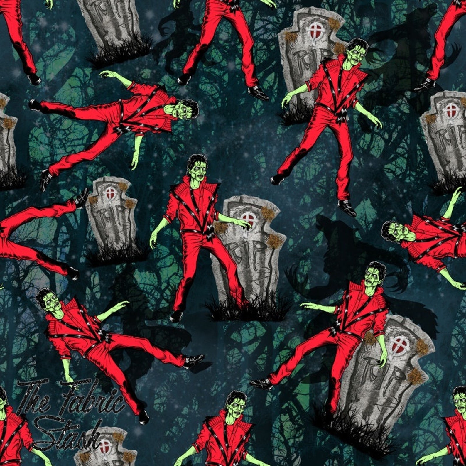 Michael Jackson Thriller Digital Seamless Pattern - Etsy
