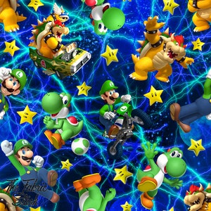 Green Guys Plumber Spiel Digitales Nahtloses Muster