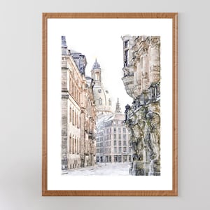 Dresden Germany Art Print Download, Printable Travel Wall Art, European Print, 2x3, 5x7, 8x10, 11x14, 18x24