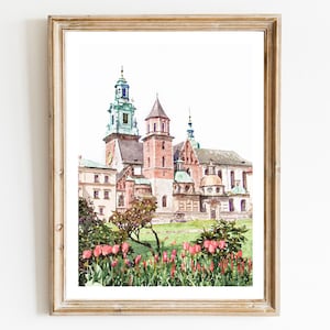 Cracovia Polonia Impresión, Cartel de viaje de Cracovia, Pared de la galería, Decoración del hogar, Regalo de viaje, Descarga digital 2x3, 5x7, 8x10, 18x24