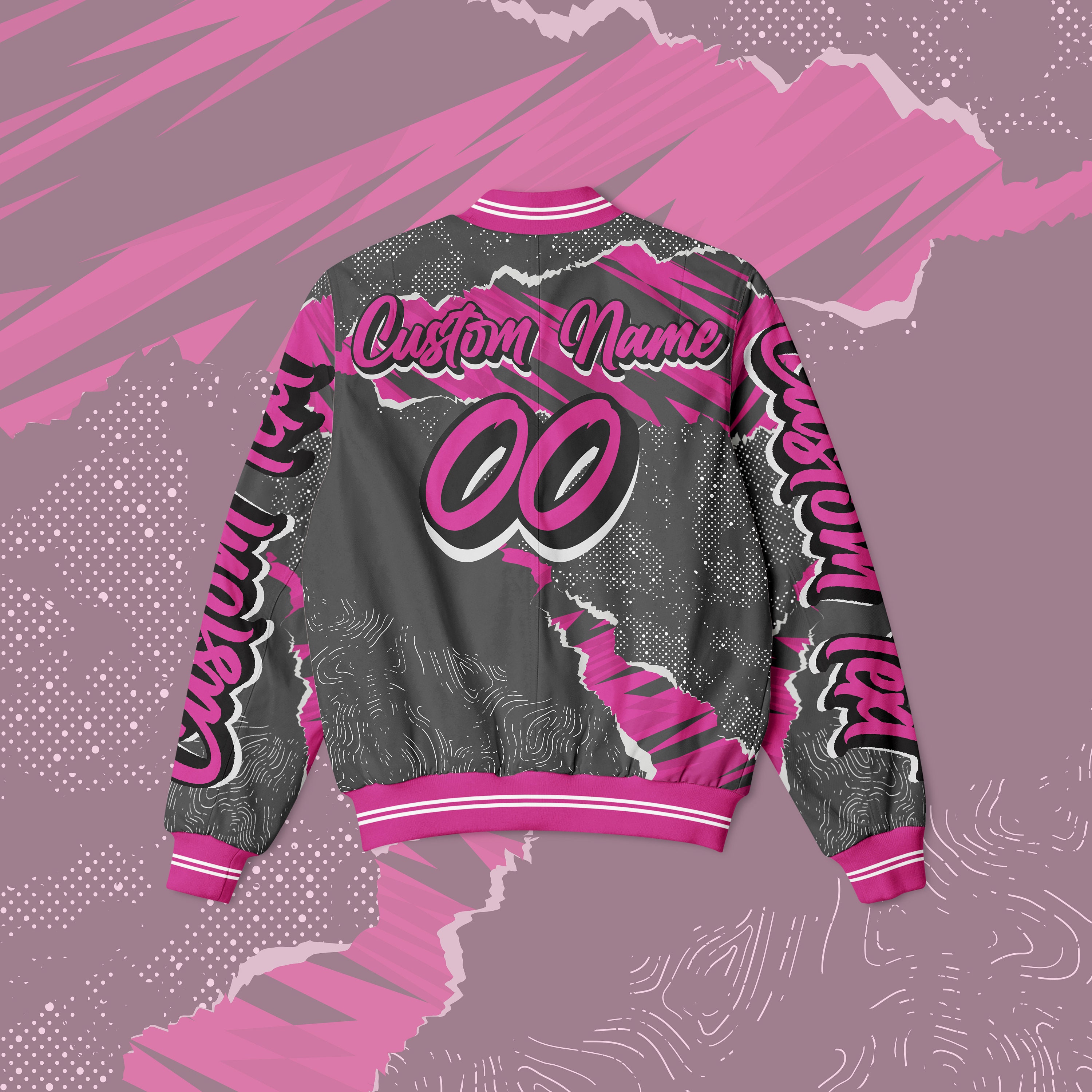 Personalized Graphics Bomber Jacket: Custom Print Streetwear - Etsy