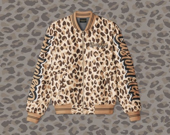 Cheetah Print Bomber Jacket: Personalized Streetwear